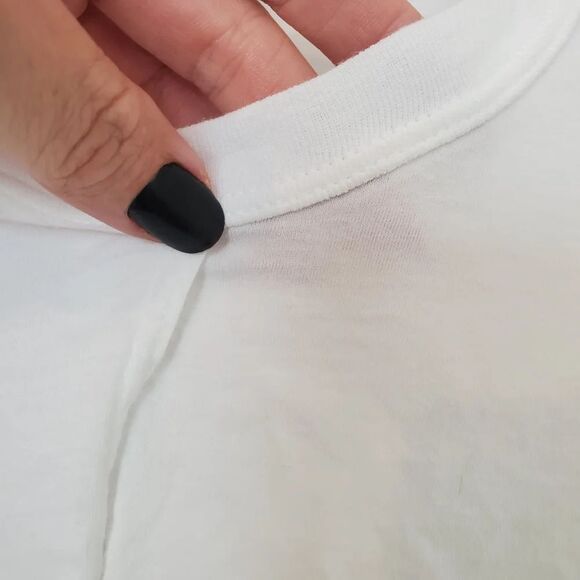 A.L.C. Jordan Faux Wrap Cotton White Long Sleeve Tee Size Small - Picture 10 of 10